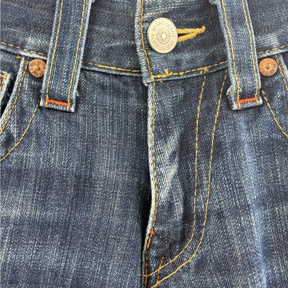 True Religion Y2K Joey World Tour low rise blue Twisted Seam bootcut Jeans 32x30 - Picture 7 of 16